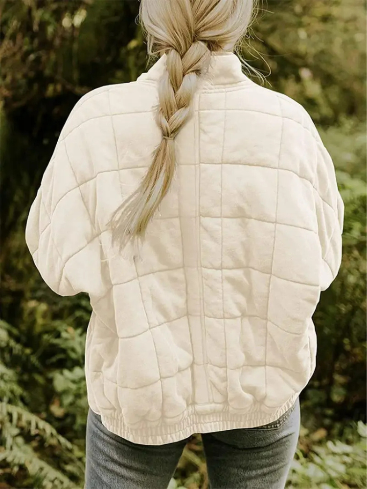 Nathalie - Stijlvolle Gewatteerde Bomber Winterjas