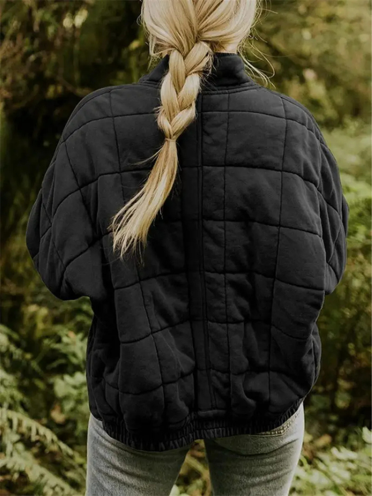 Nathalie - Stijlvolle Gewatteerde Bomber Winterjas
