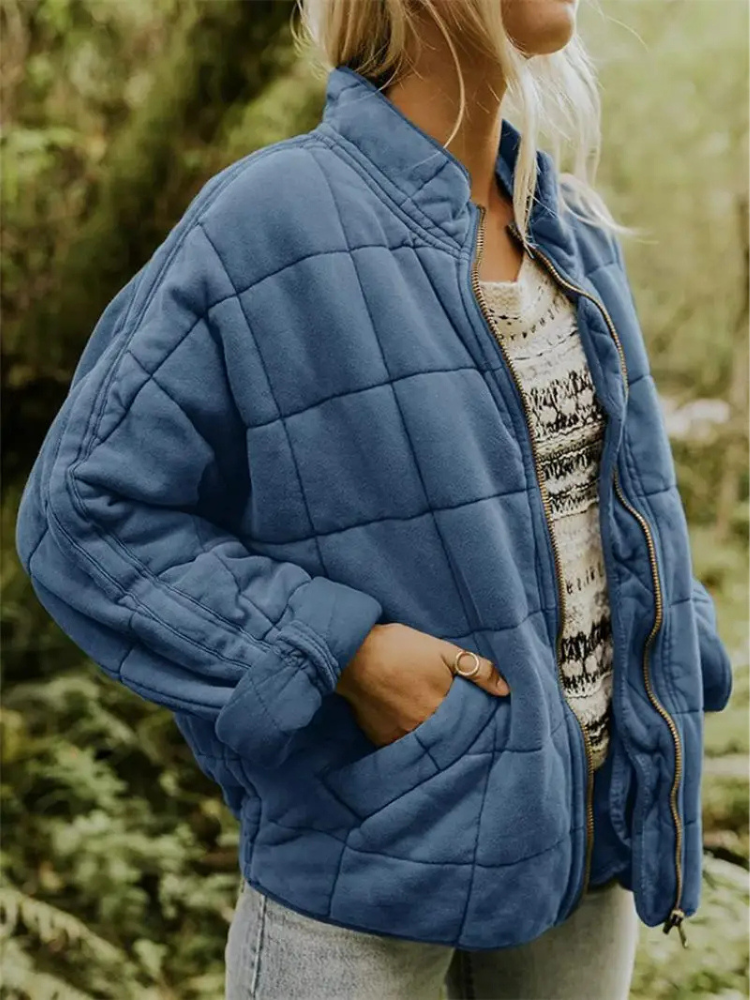 Nathalie - Stijlvolle Gewatteerde Bomber Winterjas