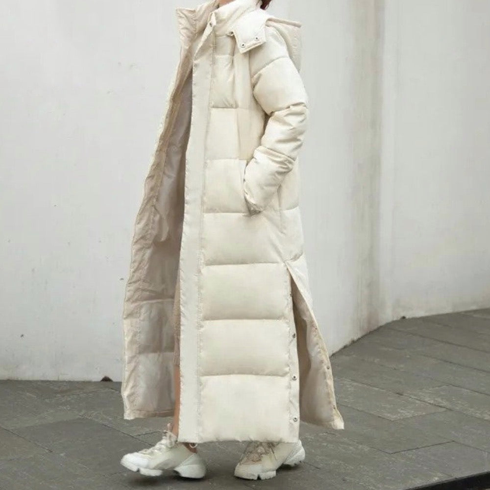 Victoria - Elegante Lange Gevoerde Winterjas