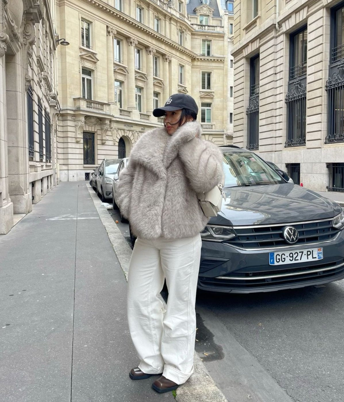 Julie - Stijlvolle Oversized Bont Winterjas