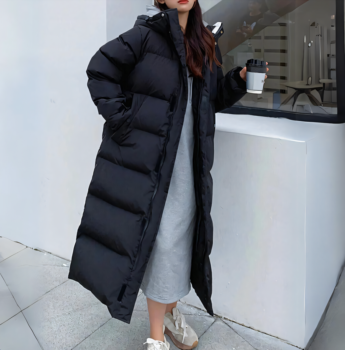 Vanessa - Stijlvolle Maxi Donzen Winterjas