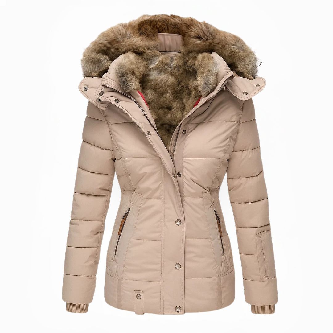 Danielle | Stijlvolle Lange Gevoerde Winterjas