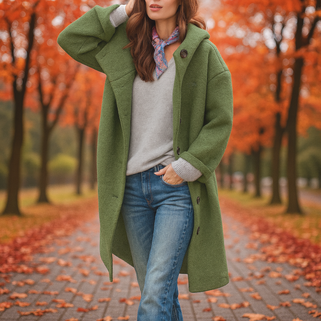 Victoria | Comfortabele Oversized Wollen Jas