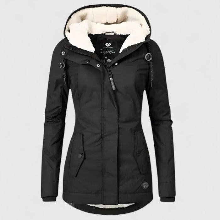 Sharon | Stijlvolle Warme Teddy Gevoerde Parka