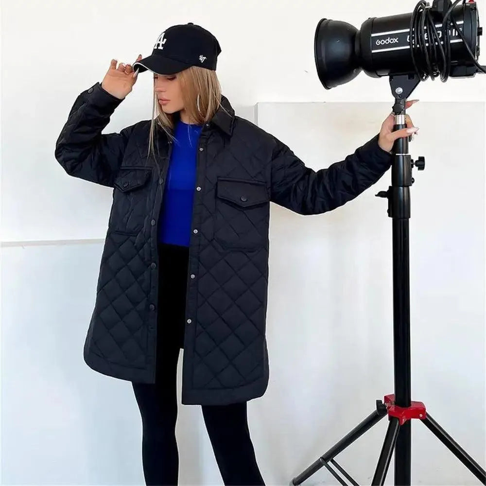 Andrea - Elegante Lichte Gewatteerde Winterjas