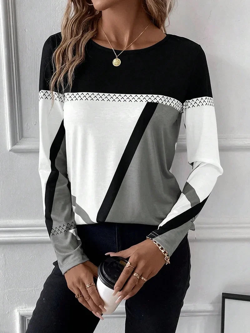 Patricia - Stijlvolle Lange Mouw Top