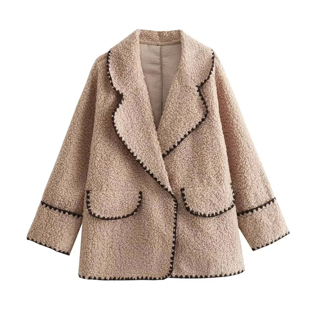 Fiona - Stijlvolle Oversized Teddy Winterjas