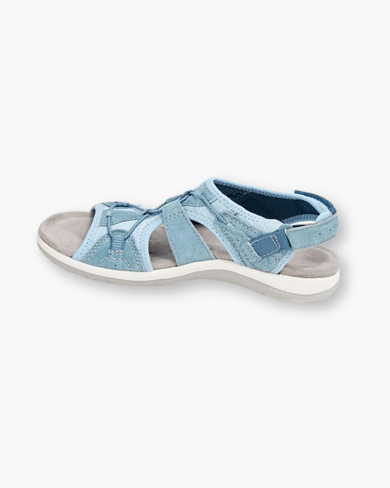 Suède Wandelsandalen met Klittenbandsluiting