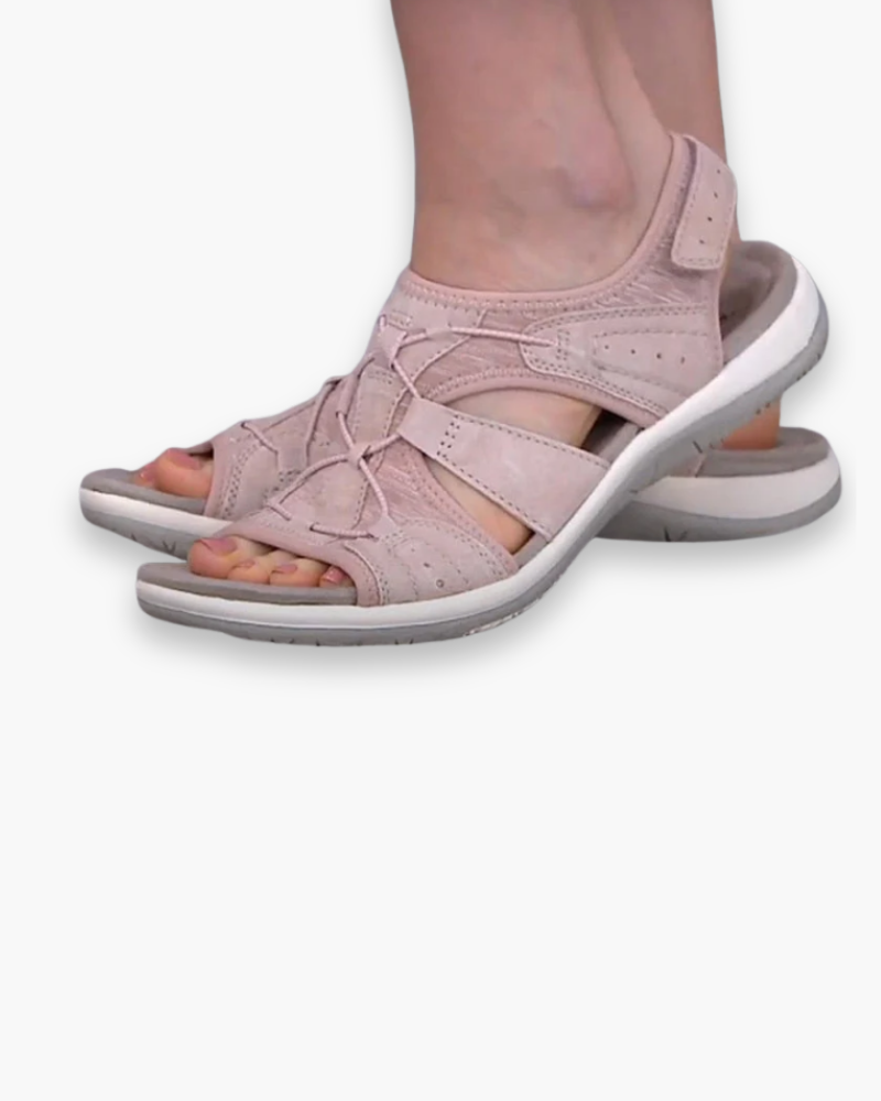 Suède Wandelsandalen met Klittenbandsluiting