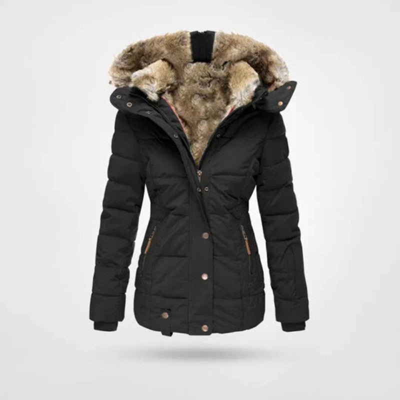 Karen | Elegante Gevoerde Gewatteerde Parka