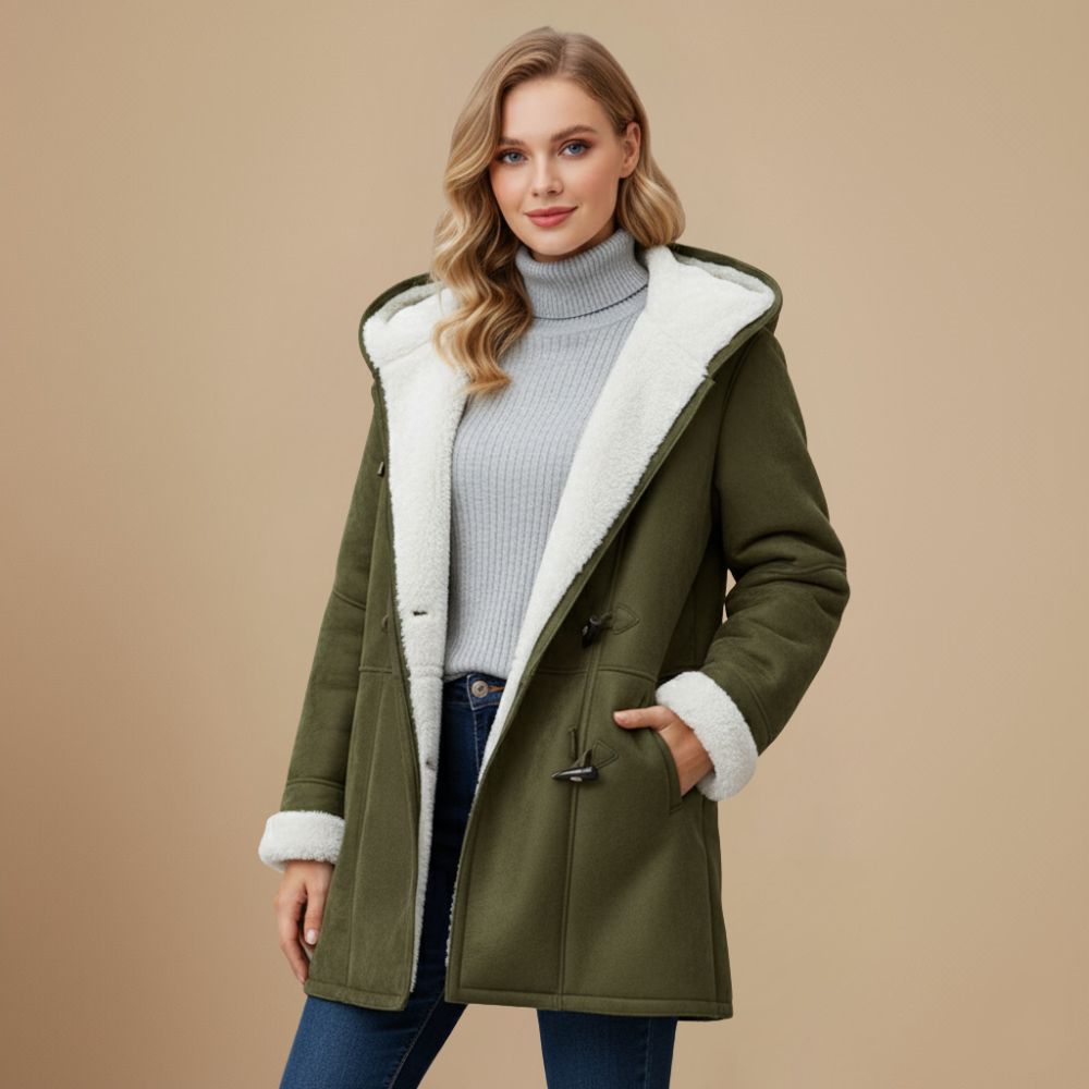Rebecca | Elegante Lange Teddy Duffelcoat