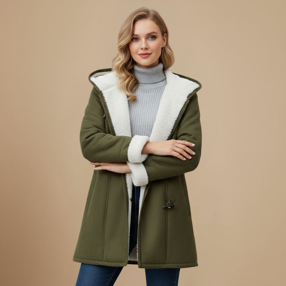 Rebecca | Elegante Lange Teddy Duffelcoat