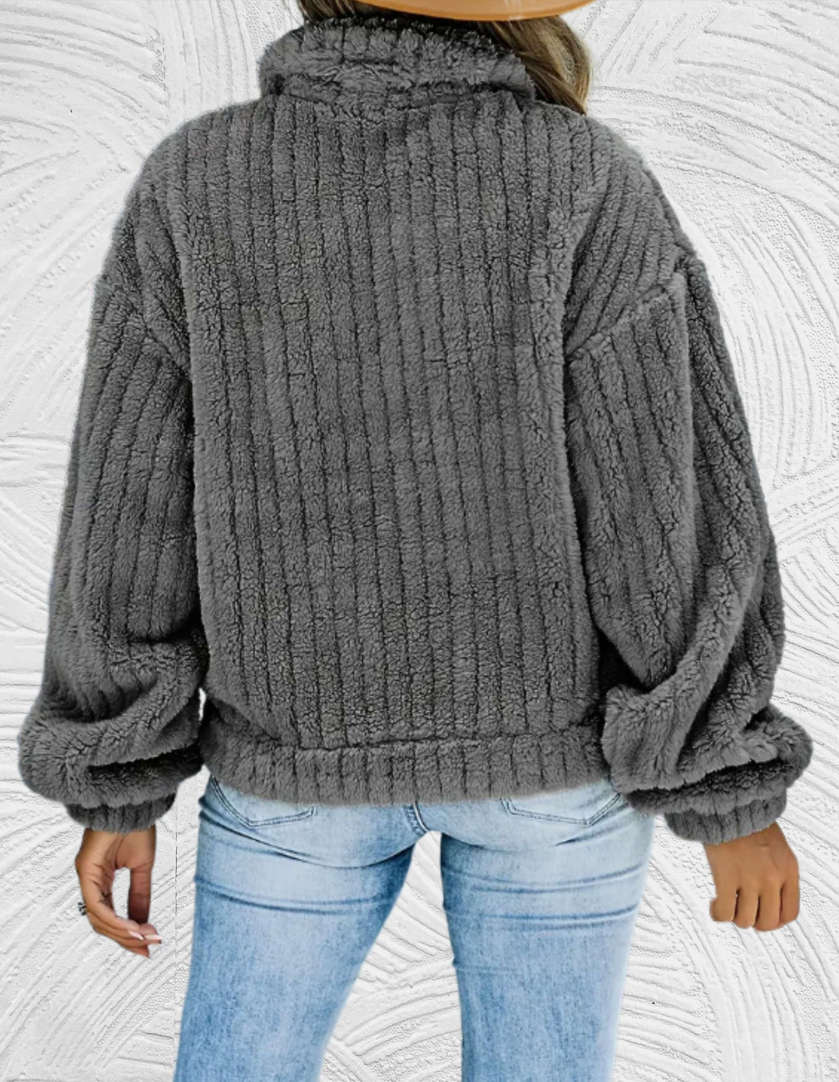 Catherine - Elegante Teddy Corduroy Winterjas