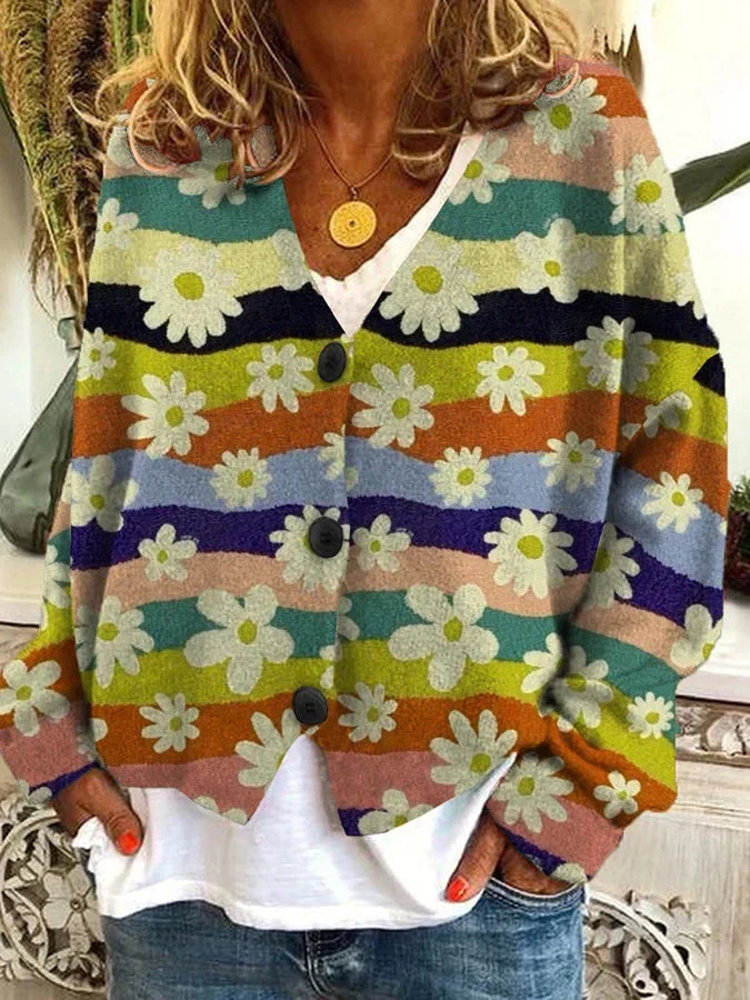Suzanne - Stijlvol Vintage Gebloemd Vest