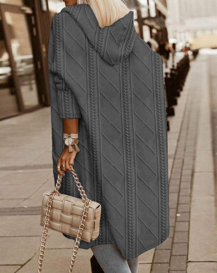 Melanie - Stijlvolle Gebreide Oversized Winterjas