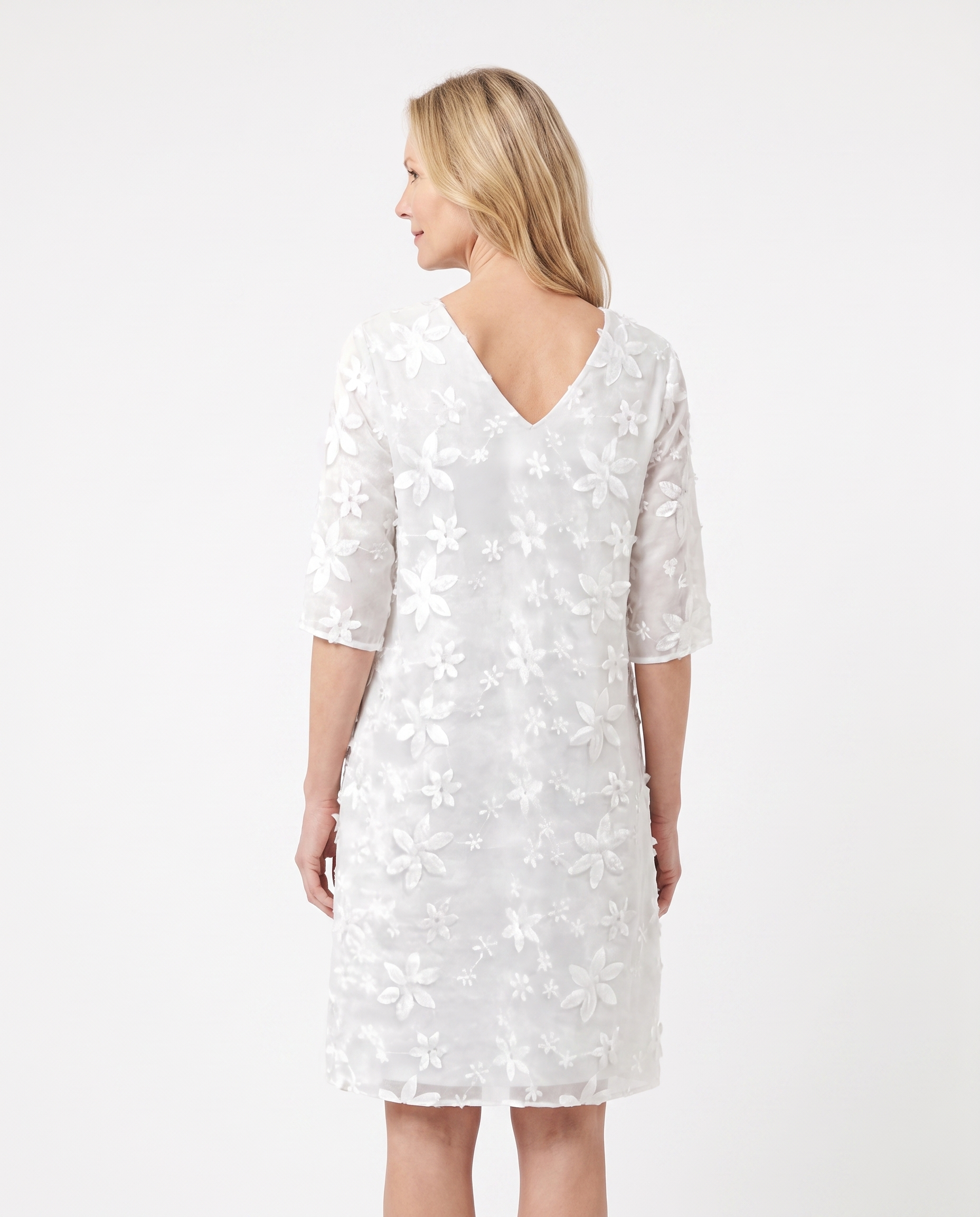 Bloemen Tuniekjurk met Split-V-hals