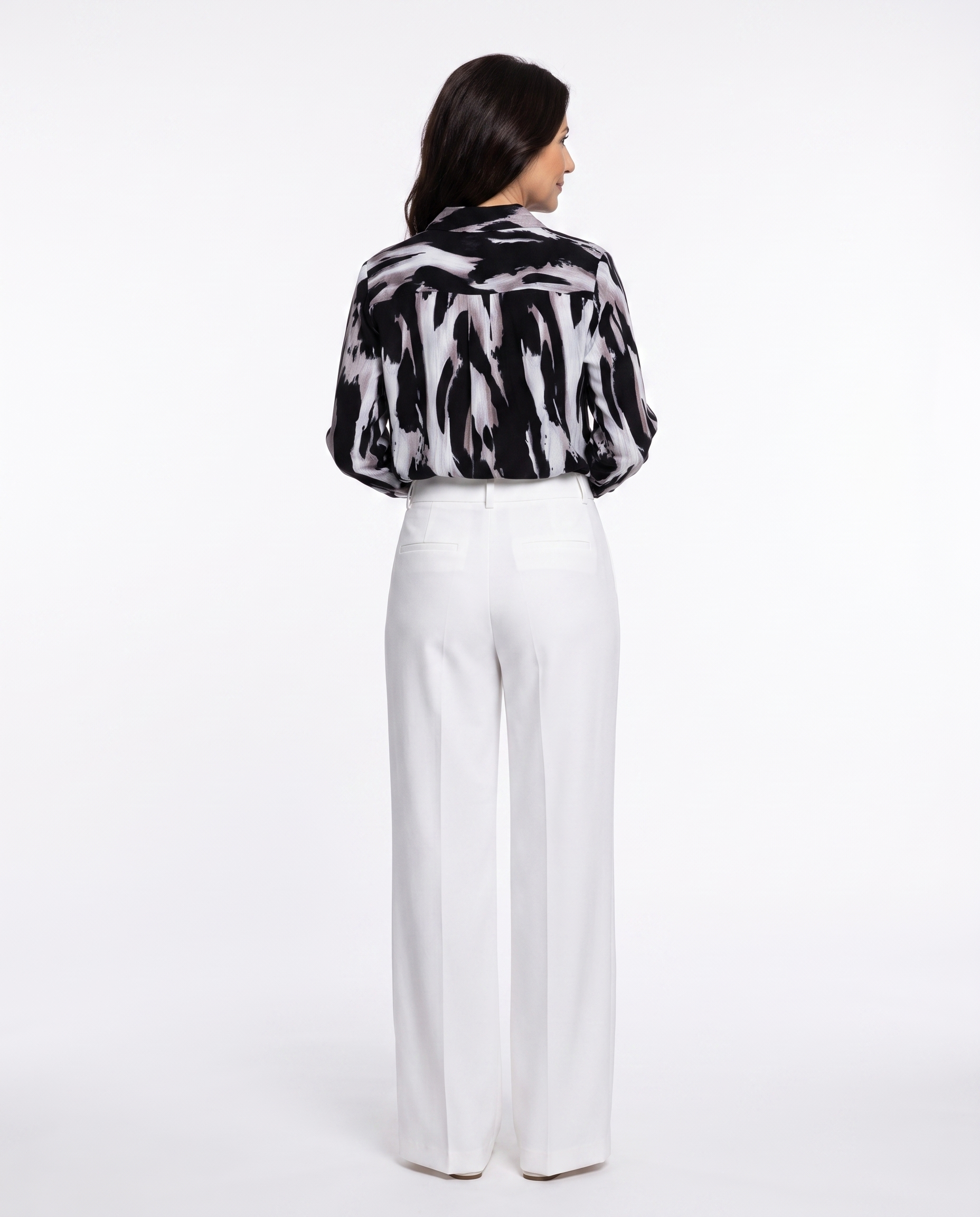 Blouse met Abstract Dierenprint