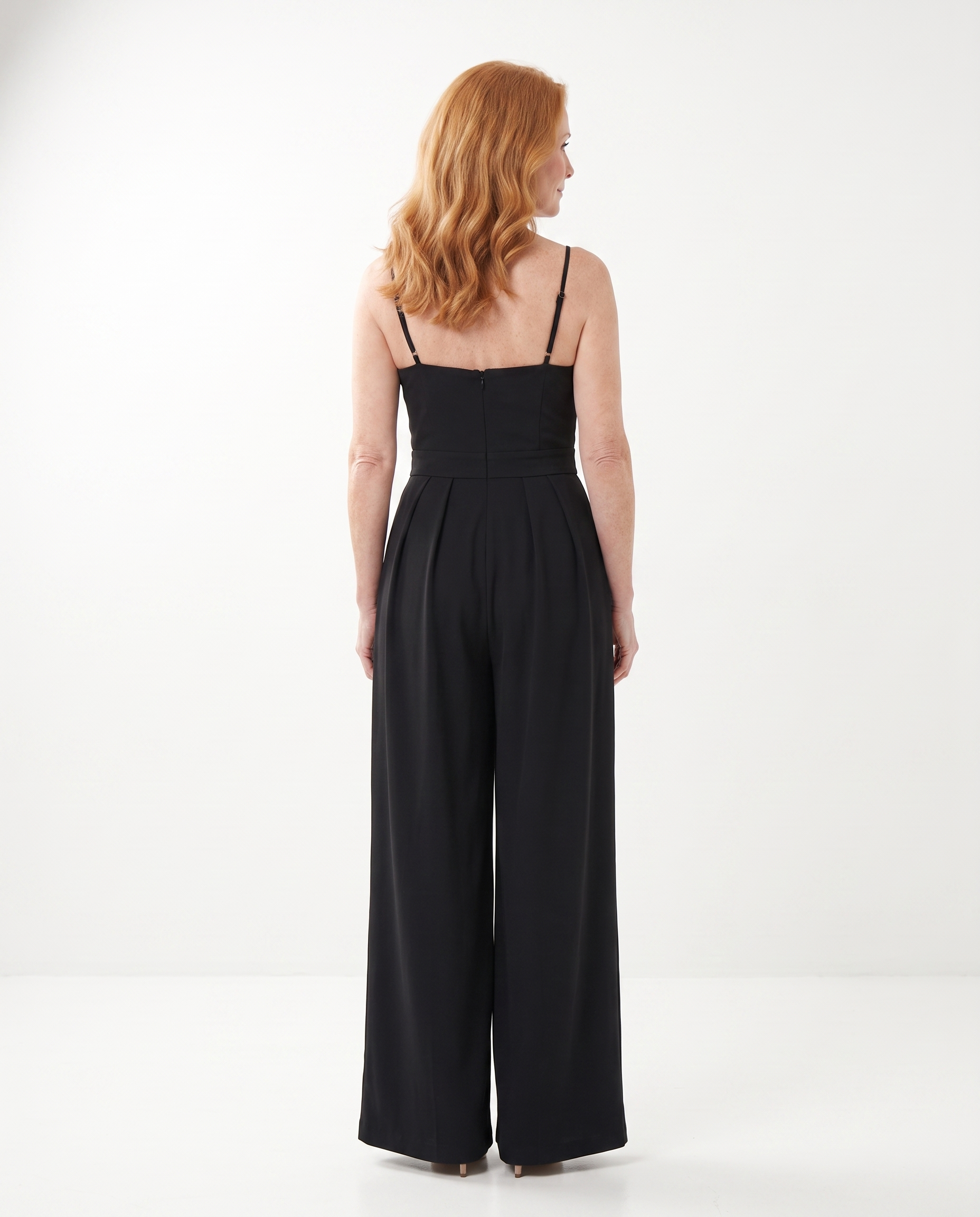 Satijnen Jumpsuit met Wikkeleffect