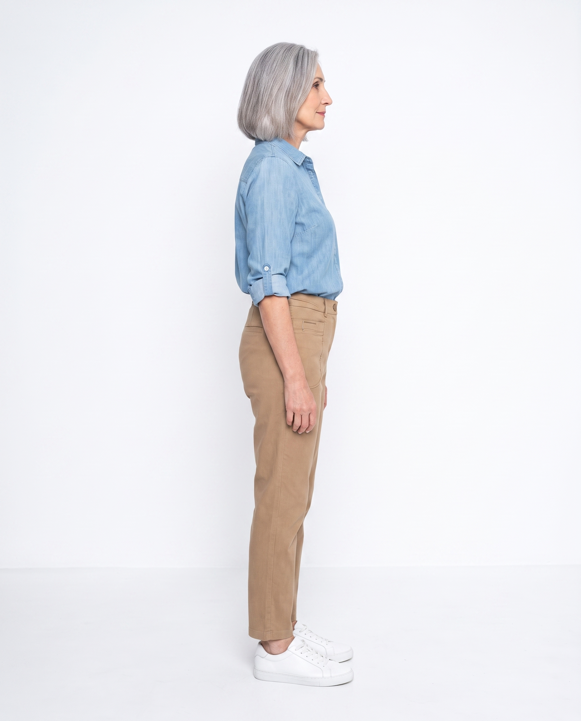Katoenen Broek met Elastische Taille