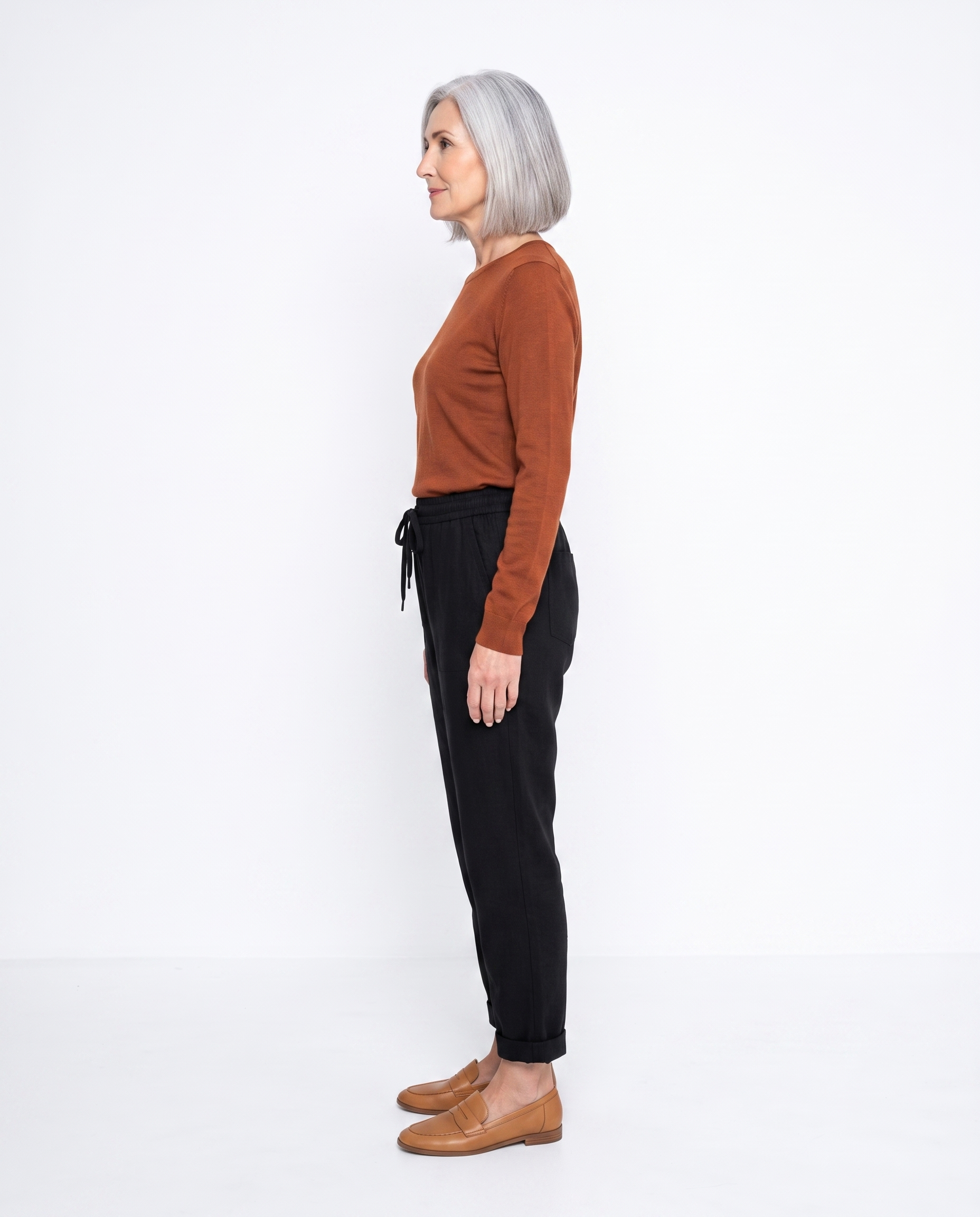 Linnen Broek met Elastische Taille