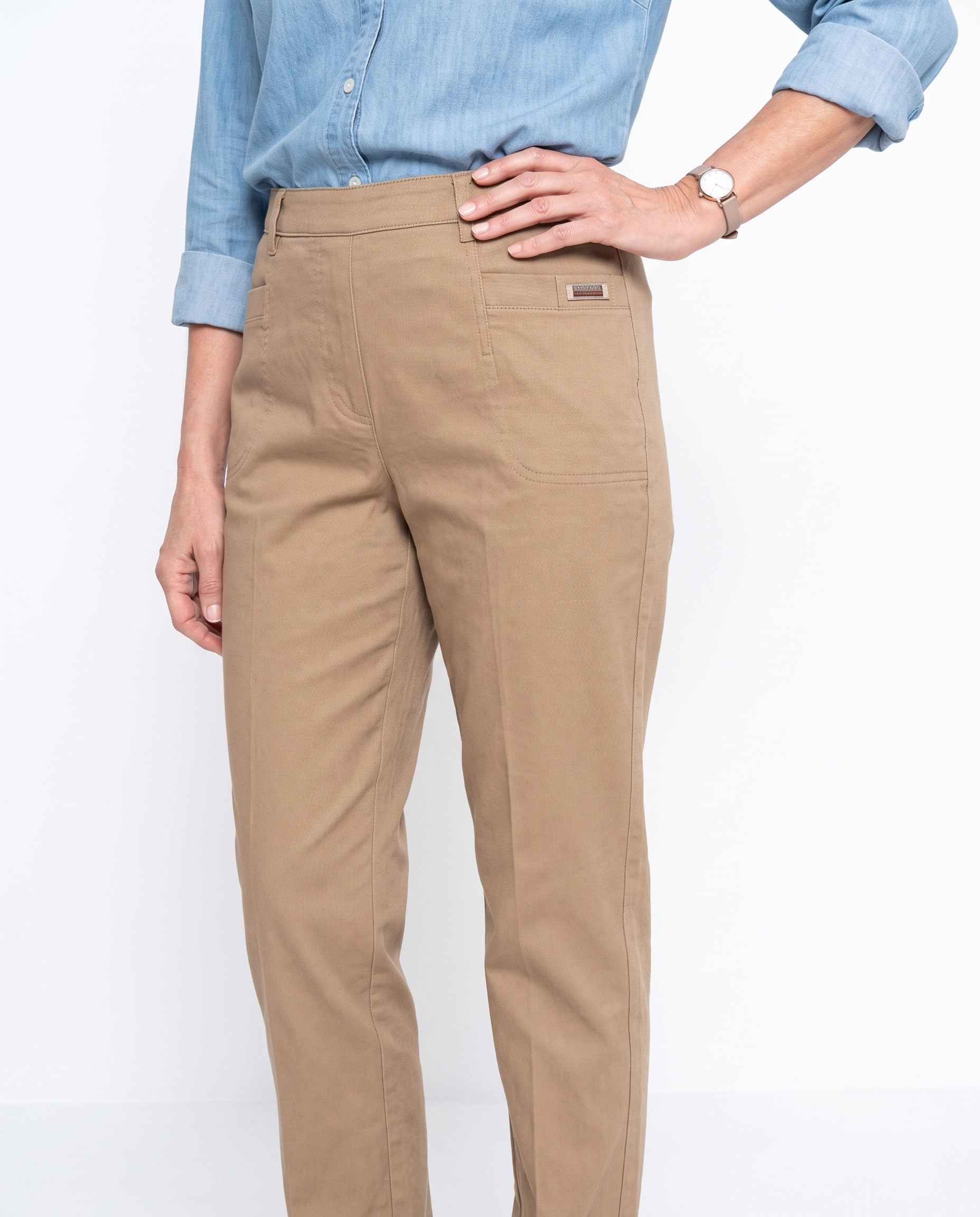 Katoenen Broek met Elastische Taille