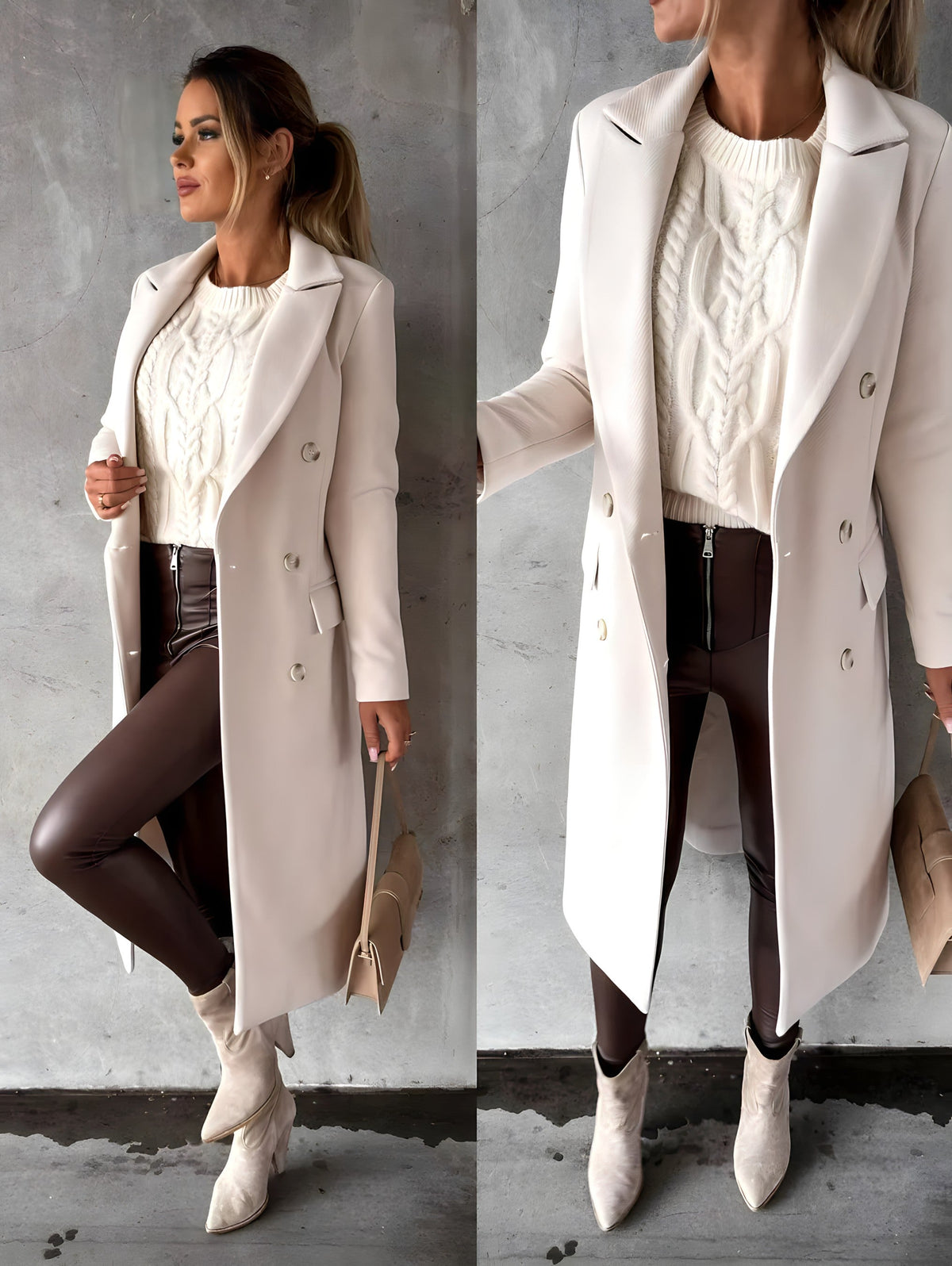 Helen - Elegante Lange Mantel