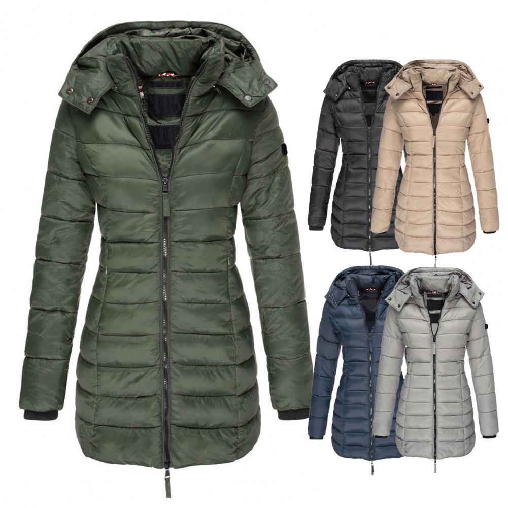Marlies - Elegante Getailleerde Lange Winterjas