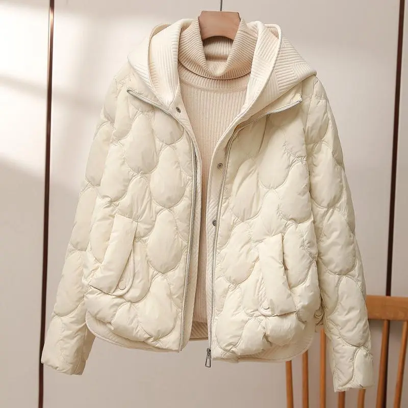 Linda - Elegante Gewatteerde Gebreide Winterjas