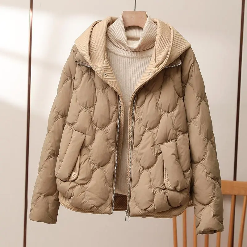 Linda - Elegante Gewatteerde Gebreide Winterjas