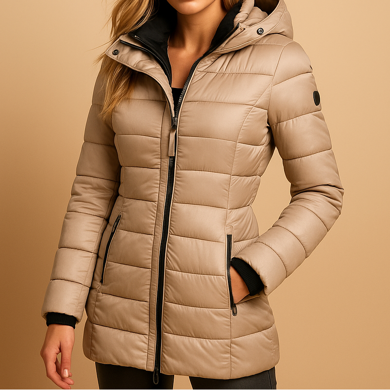 Nicole | Elegante Warme Gewatteerde Winterjas