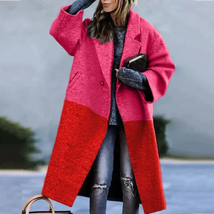 Saskia - Elegante Oversized Wollen Mantel