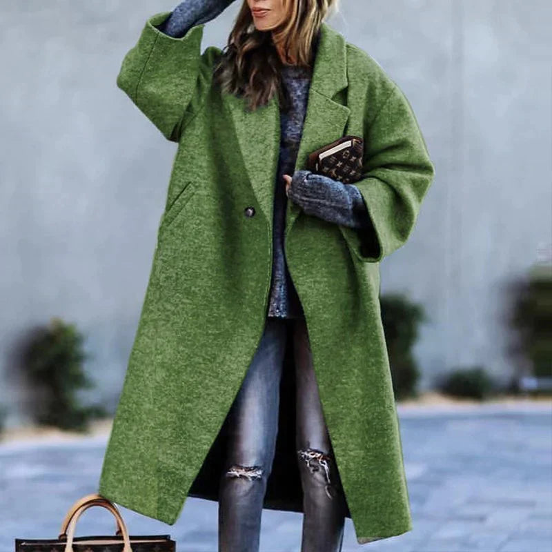 Saskia - Elegante Oversized Wollen Mantel