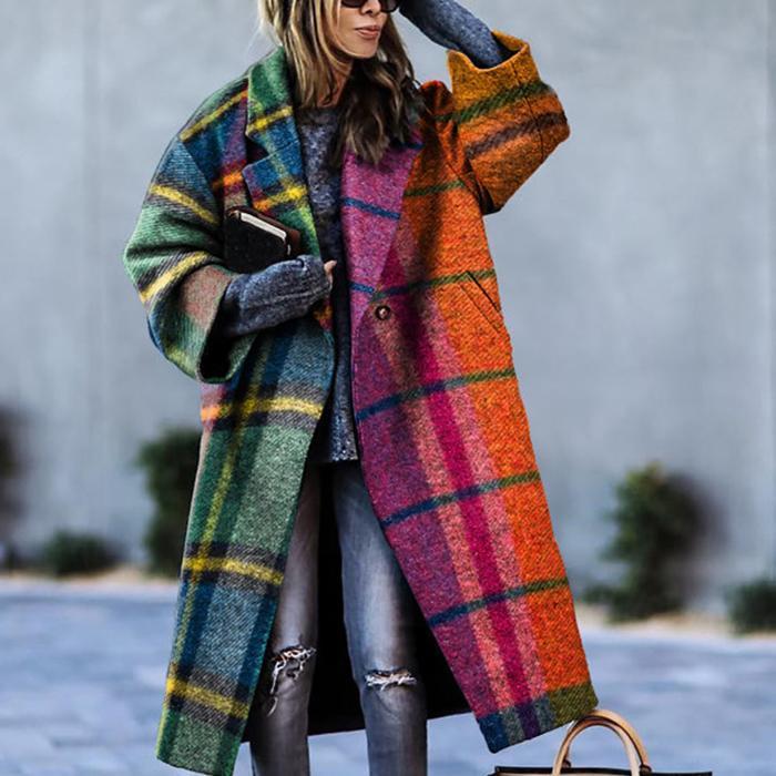 Saskia - Elegante Oversized Wollen Mantel